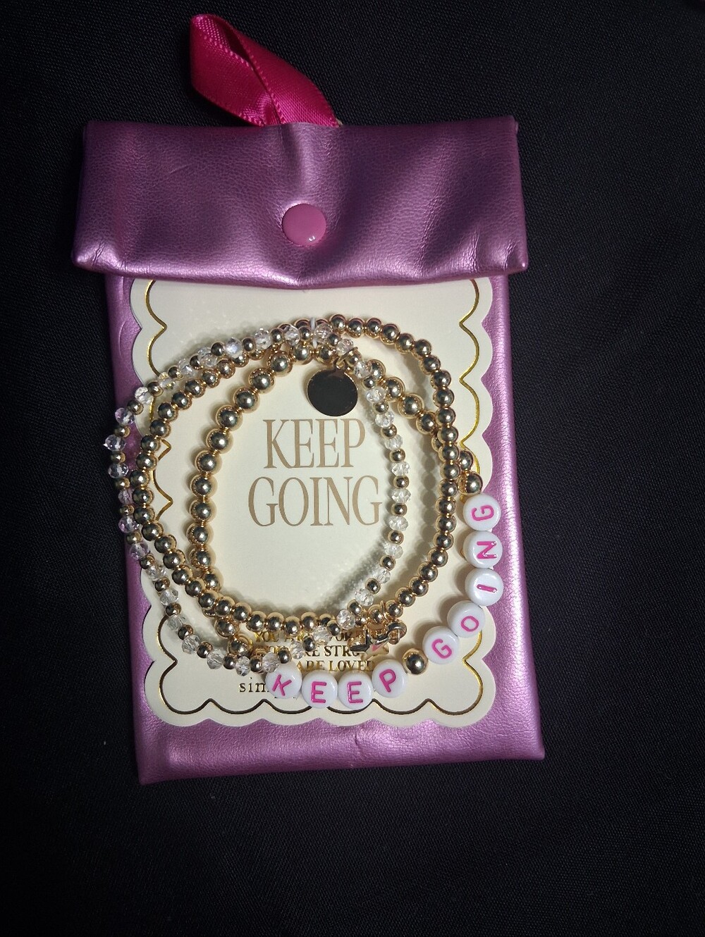 Simply Southern Quoted Bracelet Set W/ Pouch